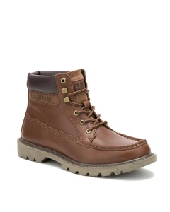 Botín Cuero Hombre Colorado Moc Toe Café
